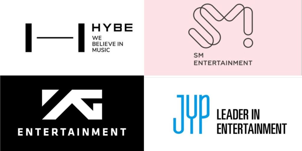 HYBE, SM Entertainment, YG Entertainment, JYP entertainment