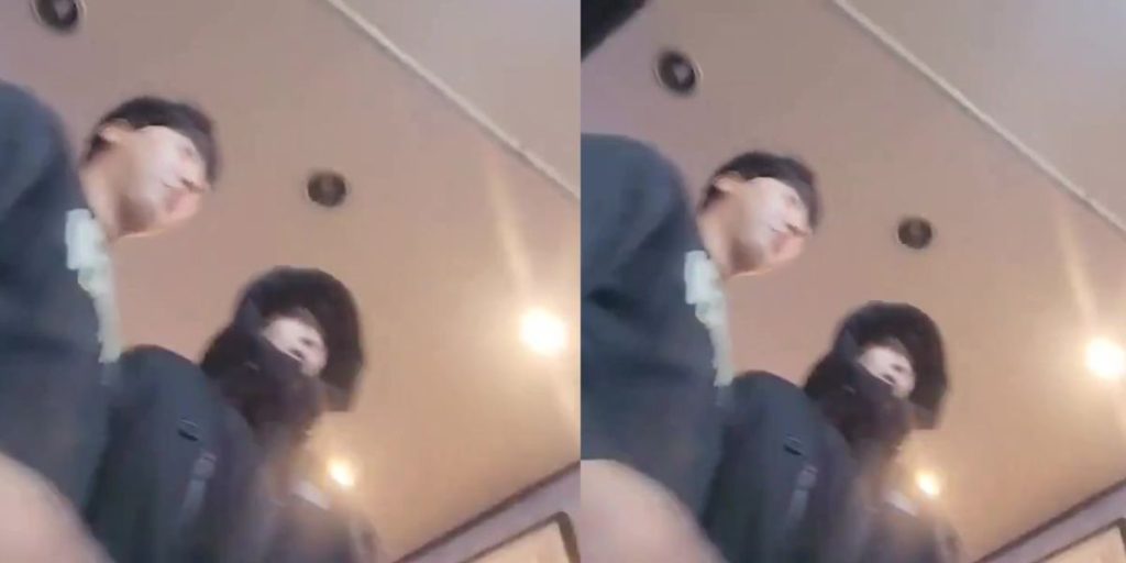 Cha Eunwoo and Park Eun Bin at the restaurant