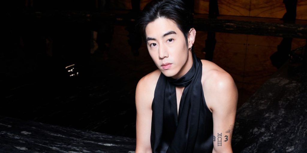 Mark Tuan at YSL SS24 Show in Paris