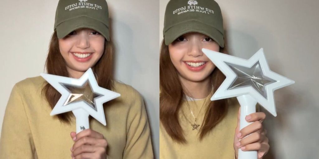 Lisa from BLACKPINK reveals lightstick