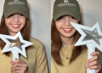 Lisa from BLACKPINK reveals lightstick