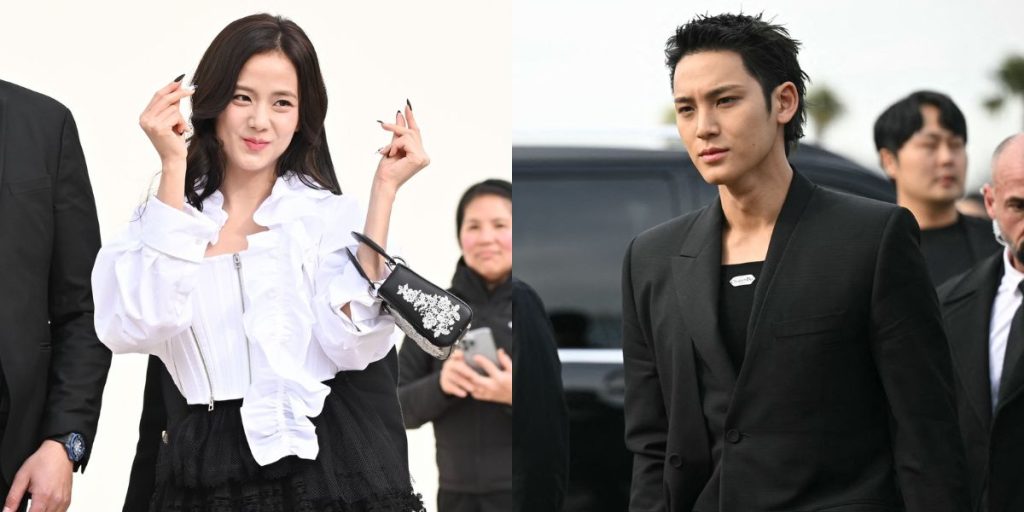 BLACKPINK's Jisoo and SEVENTEEN's Mingyu at Dior AW25 Show in Paris, France