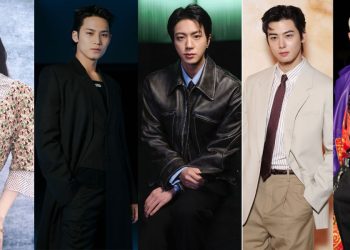 Karina, Mingyu, Jin, Cha Eunwoo, and Hyunjin at Milan and Paris Fashion Weeks