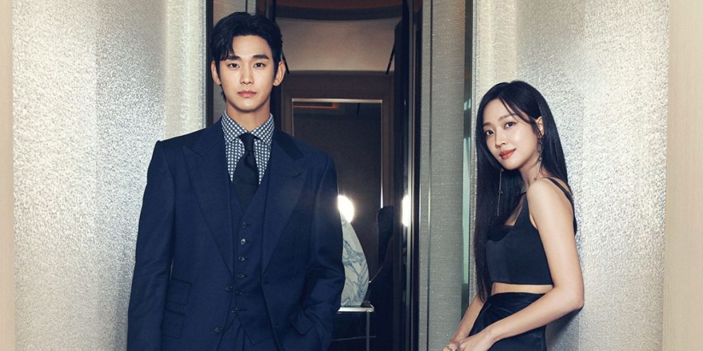 Kim Soo Hyun and Kim Sae Ron for DIsney+ promotional shoot for Knock Off