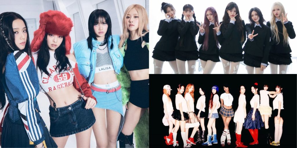 BLACKPINK, IVE, and TWICE