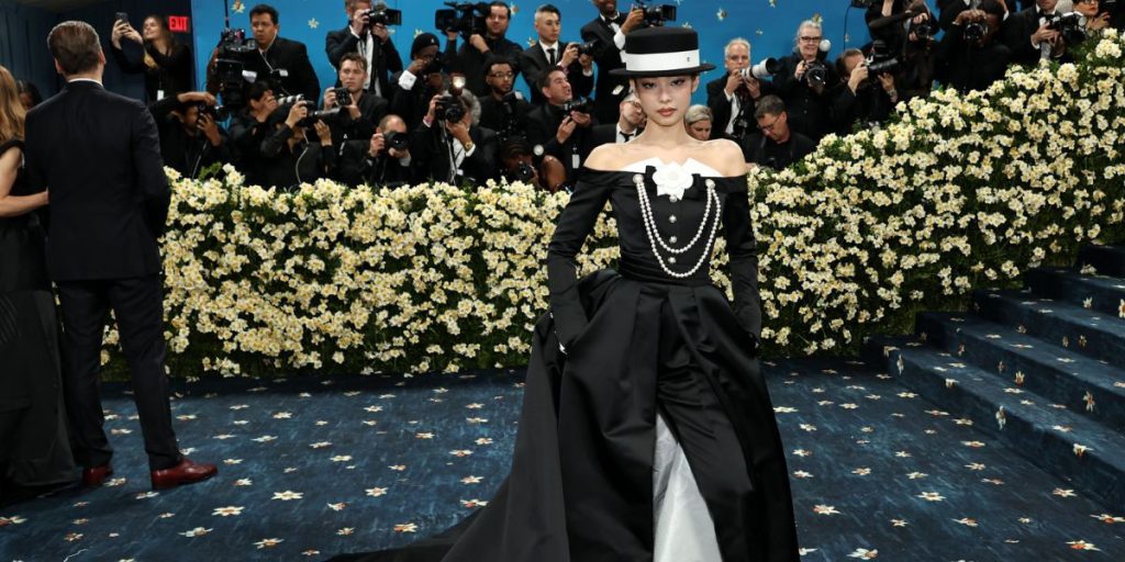 BLACKPINK's Jennie at Met Gala 2025 Red Carpet