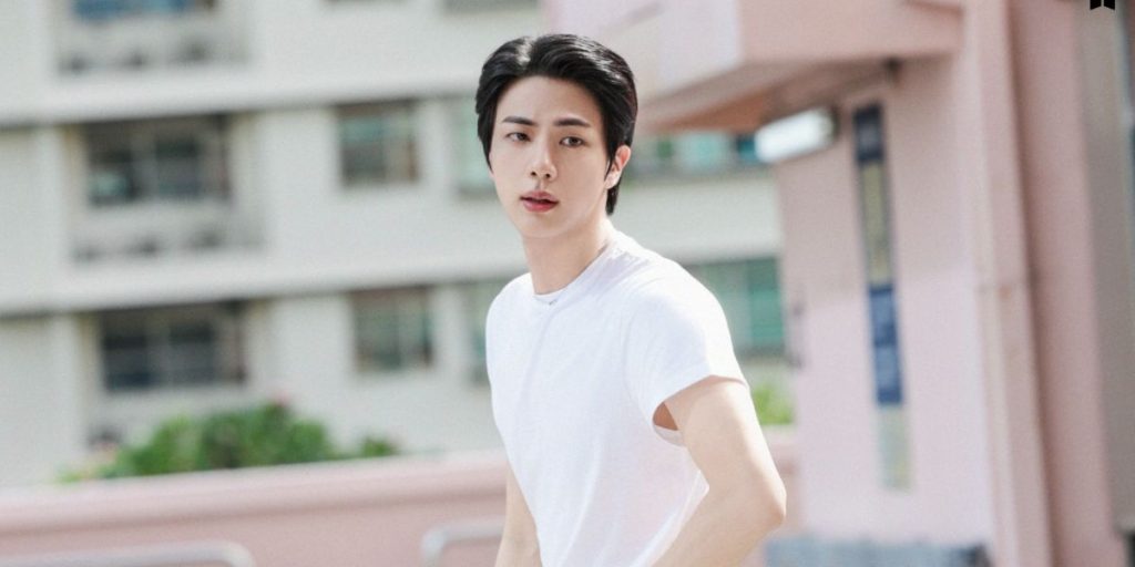 Still from BTS Jin title track Don't Say You Love Me from album Echo