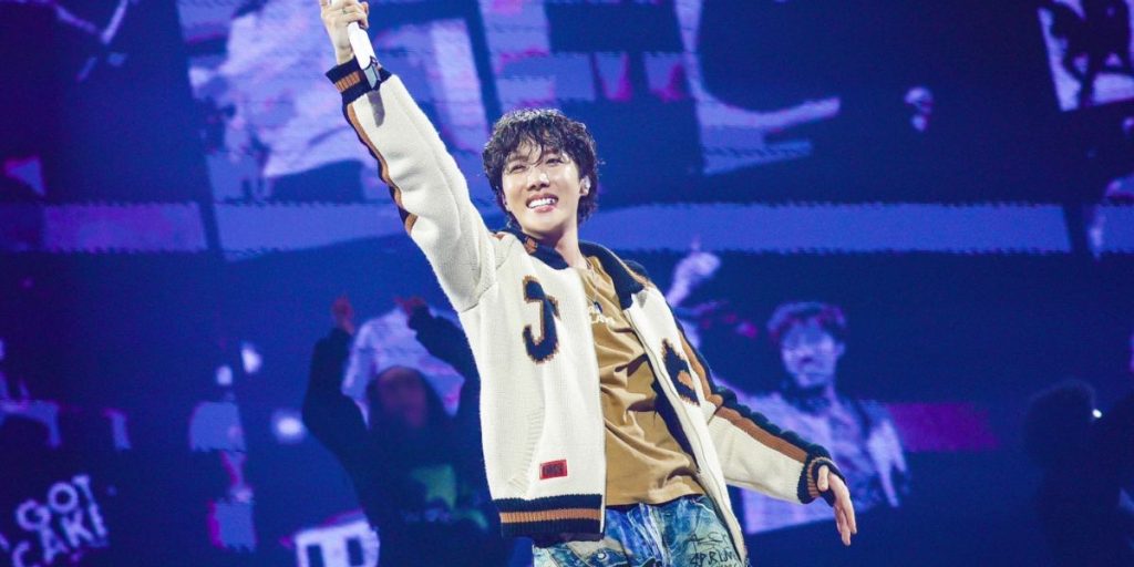j-hope performing during HOPE ON THE STAGE concert in Seoul