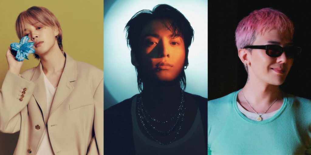 Jimin, Jungkook, and G-Dragon