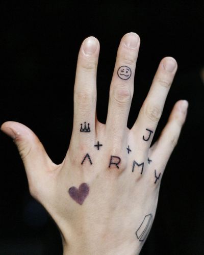Jungkook tattoo hand