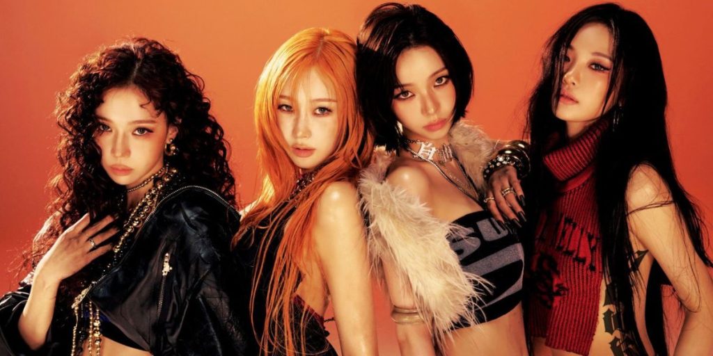 aespa in a teaser for 'Dirty Work'