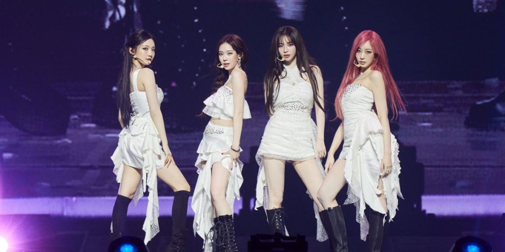 aespa performing at SYNK Parallel Line encore concert in Seoul