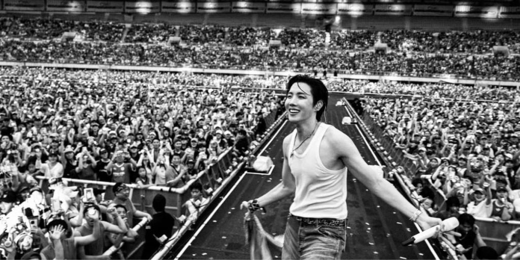 BTS j-hope at PSY's Summer Swag Show