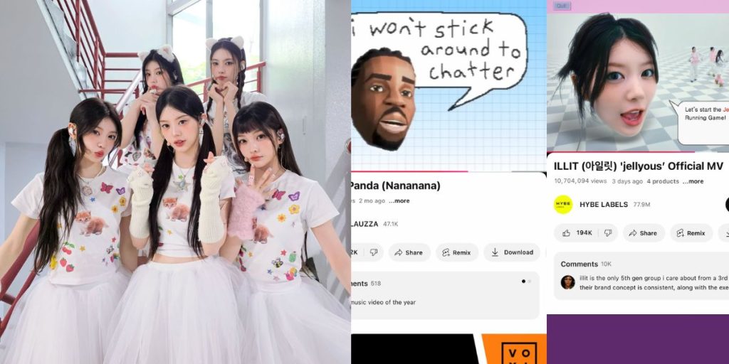 ILLIT's 'jellyous' MV accused of copying Lauzza's 'YT-Panda'