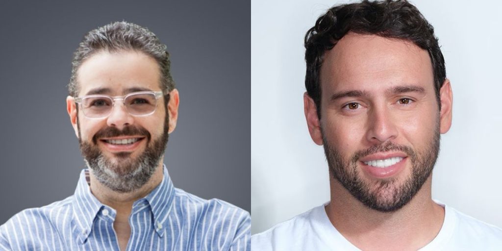Isaac Lee and Scooter Braun