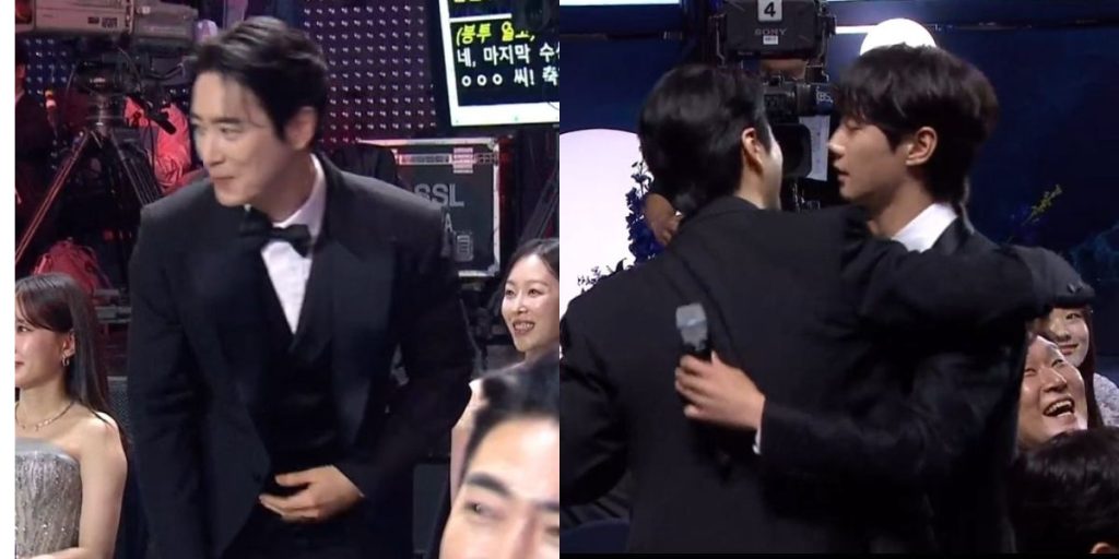 Lee Jun Hyuk and Lee Jun Young at Blue Dragon Series Awards 2025