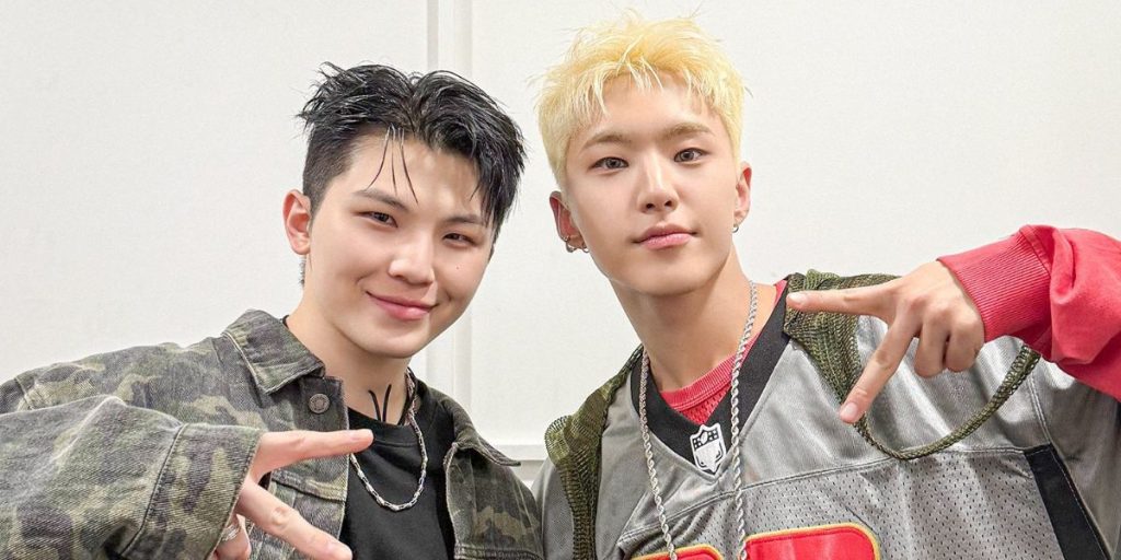 SEVENTEEN's Woozi and Hoshi during the promotions during single album 'BEAM'