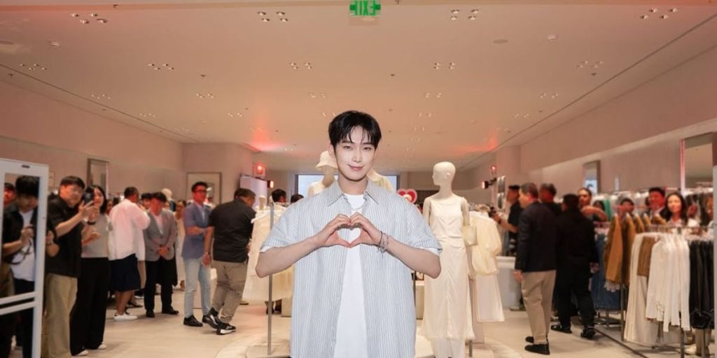 Sunoo of ENHYPEN at 8seconds flagship store launch in Philippines
