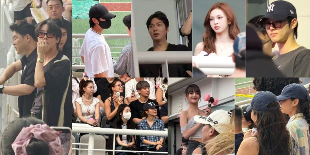 j-hope, Jung Hae in, Lee Min Ho, Chiquita, Suho, Nayeon, Jihyo, Irene, Seulgi, Minnie, and Hoyeon at BLACKPINK concert today