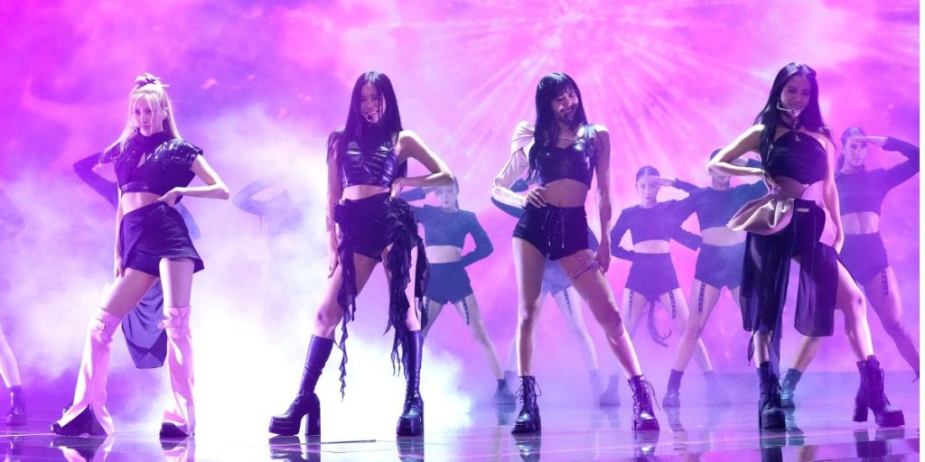 BLACKPINK performing at MTV VMAs 2022