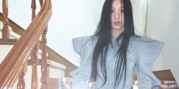 Chaeyoung of TWICE in a cover art for first album LIL FANTASY vol.1'