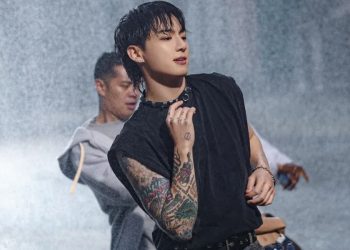 Jungkook in a still from '3D' MV