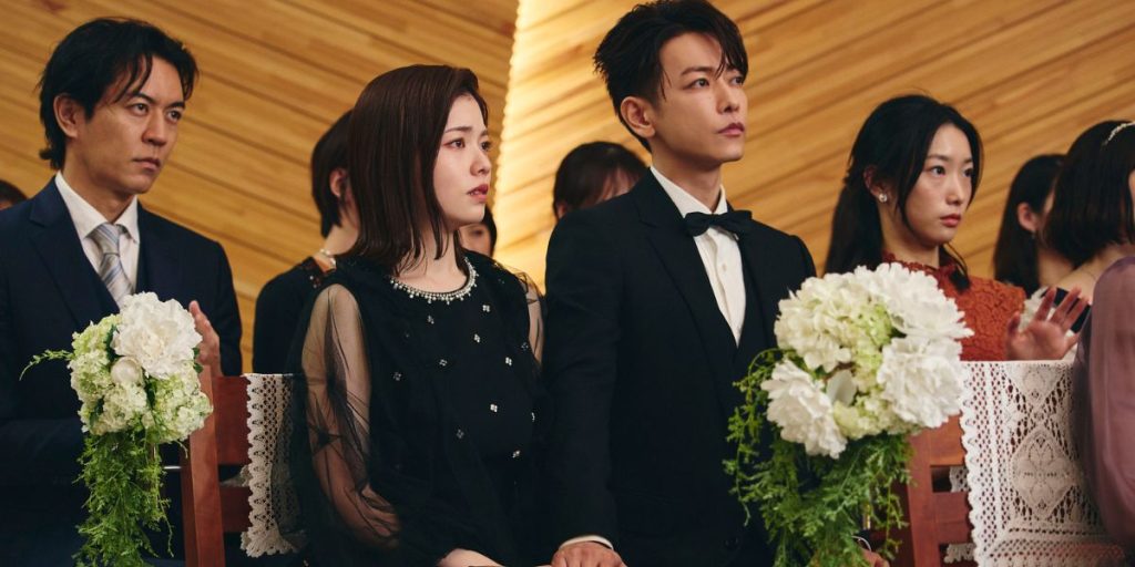 Koshiba Fuka and Takeru Satoh in a still from 'Marry My Husband Japan'