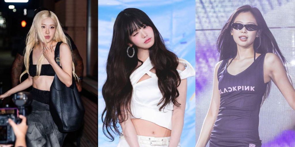 Rosé, Wonyoung, and Jennie