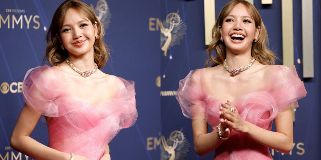 BLACKPINK's Lisa at the 2025 Emmys Red Carpet