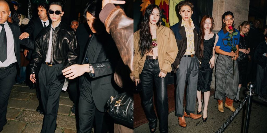 Hyunjin and ALLDAY Project at Versace SS26 Show in Milan