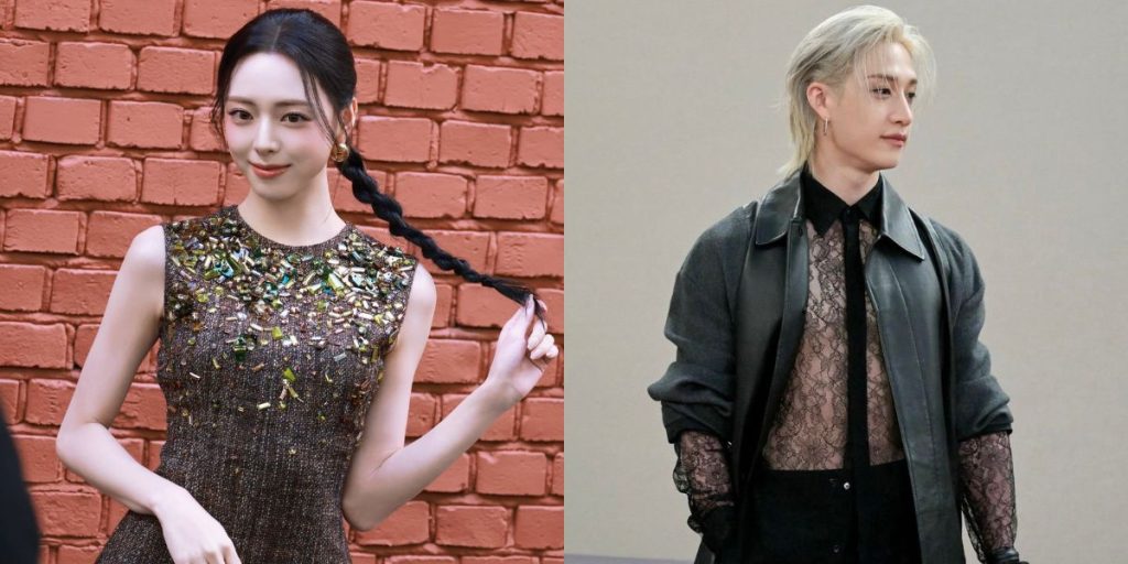 ITZY's Yuna and Stray Kids Bang Chan at Fendi SS26 Show in Milan