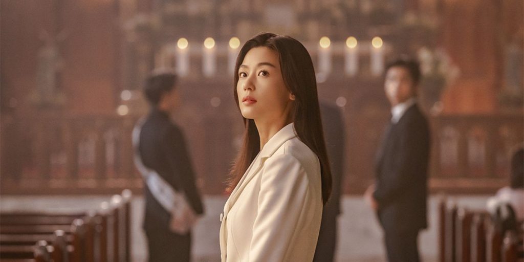 Jun Ji Hyun in a still cut from Disney+ Tempest