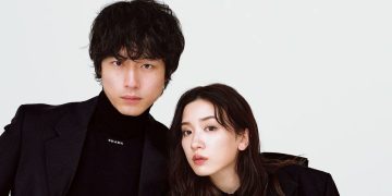 Kentaro Sakaguchi and Mei Nagano in a photoshoot for Prada
