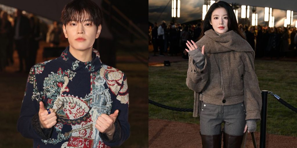 Seungmin and Shuhua at Burberry SS26 show in London