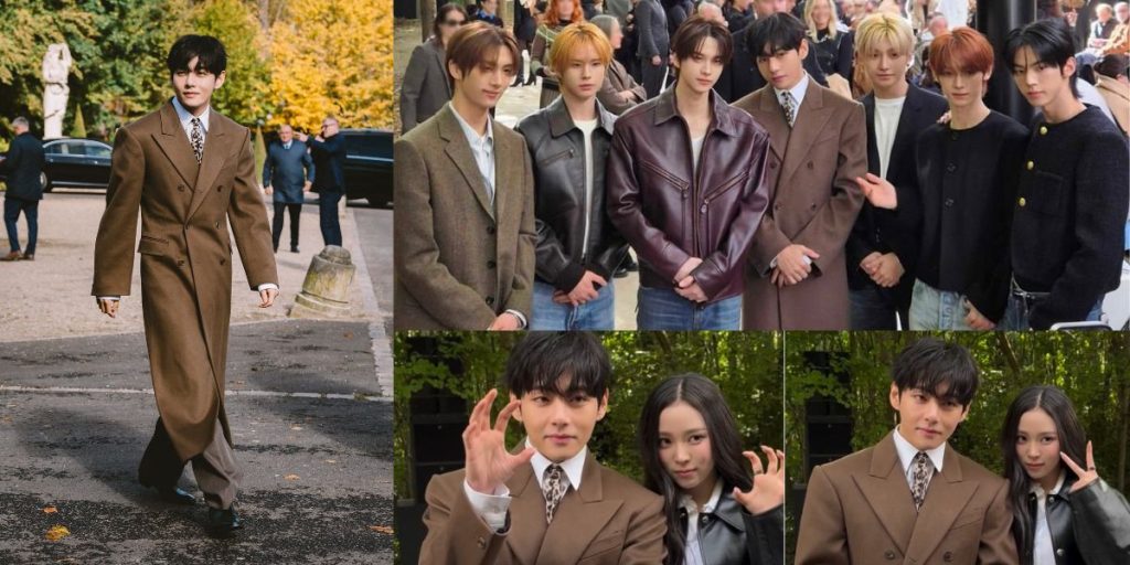 BTS V, TWS, and MEOVV's Narin at Celine Ete show