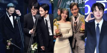 G-Dragon, Jeonghan, Wonwoo, Park Bo Young, Lee Byung Hun, and Lee Min Ho at Korea Popular Culture and Arts Awards