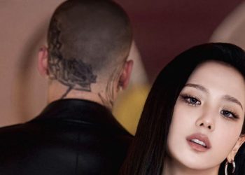 Jisoo and Zayn Malik in a teaser for 'Eyes Closed'