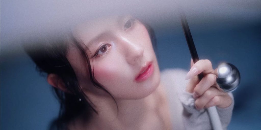 Miyeon in a still from intro film of 'My, Lover'