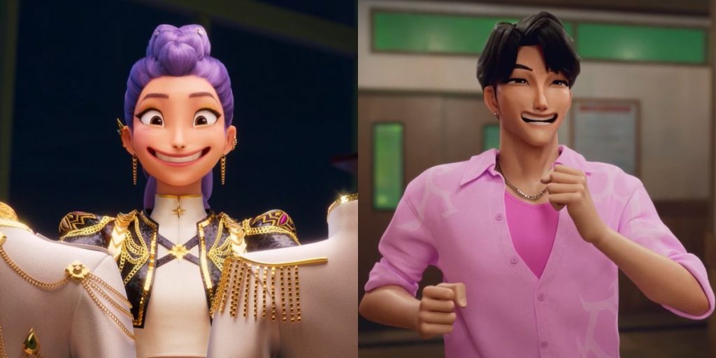 Rumi and Jinu in a still from KPop Demon Hunters