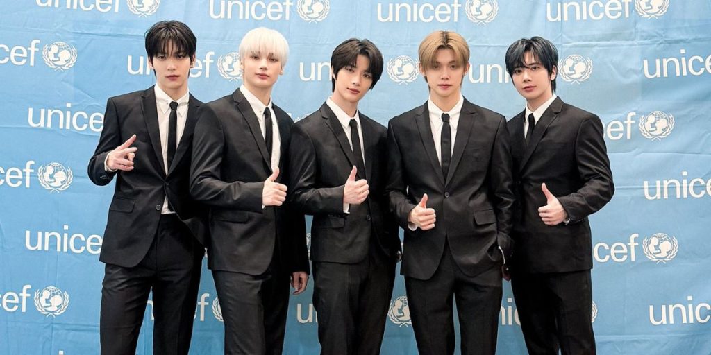 TXT at UNICEF headquarters in US for 'Together for Tomorrow' partnership ceremony