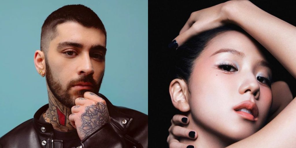 Zayn Malik and Jisoo of BLACKPINK