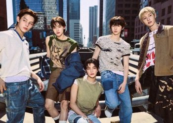 CORTIS in a concept photo for debut EP 'Color Outside The Lines'