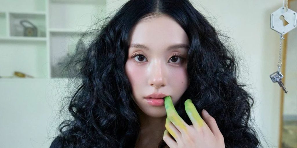 Chaeyoung in a teaser for LIL FANTASY vol.1