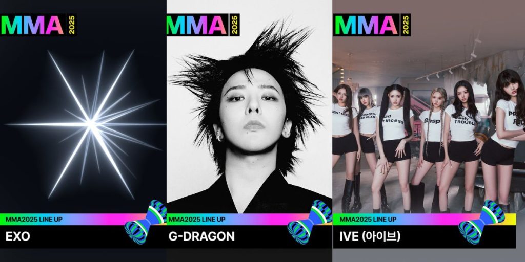 EXO, G-Dragon, and IVE at Melon Music Awards 2025