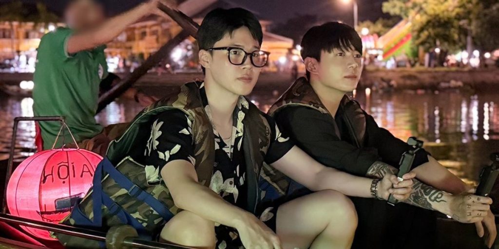 Jimin and Jungkook in a still from Are You Sure! season 2