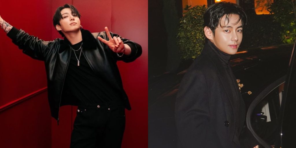 Jungkook and V of BTS