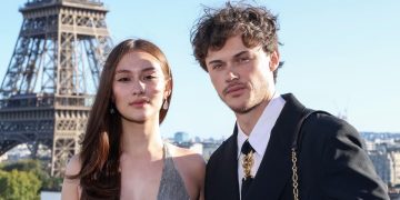 Lola Tung and Christopher Briney at 'The Summer I Turned Pretty' finale celebration event in Paris