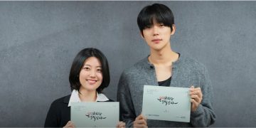 Nam Ji Hyun and Moon Sang Min during the script reading of 'To My Belo ved Thief'