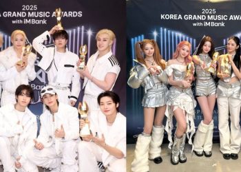 Stray Kids and IVE at the 2025 Korea Grand Music Awards