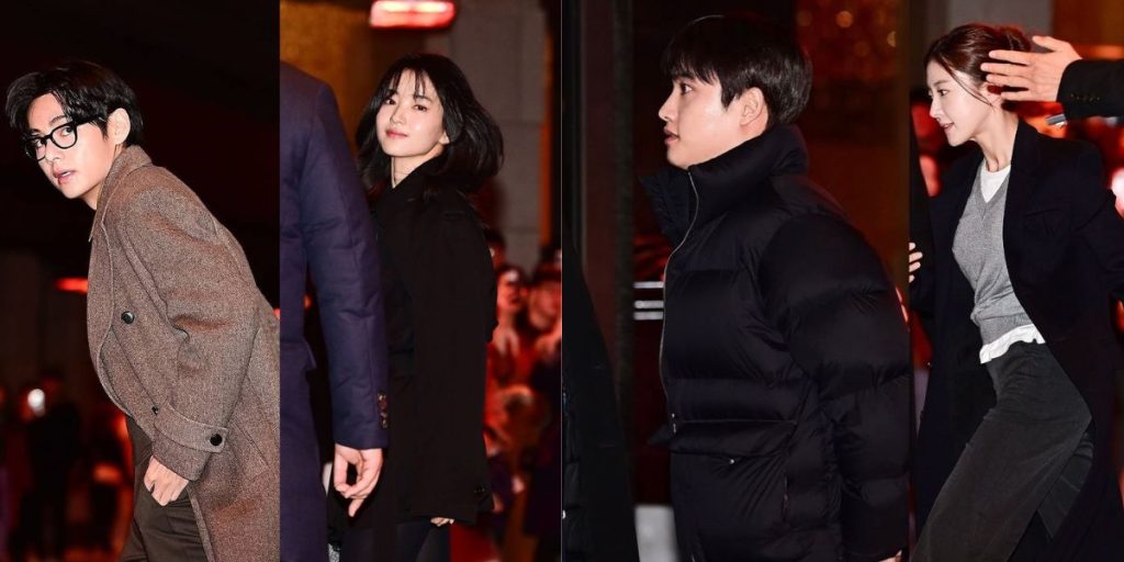BTS V, Kim Tae Ri, Doh Kyungsoo, and Lee Se Young at Kim Woo Bin and Shin Min Ah wedding